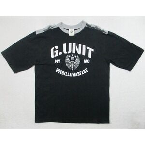 Vintage G-Unit Shirt Mens XL Black Heavy Weight Guerilla Warfare Graphic Y2K